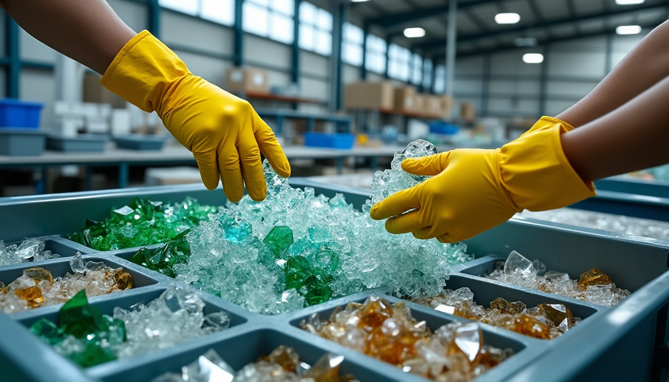 Chutes de verre : les récupérer et les trier