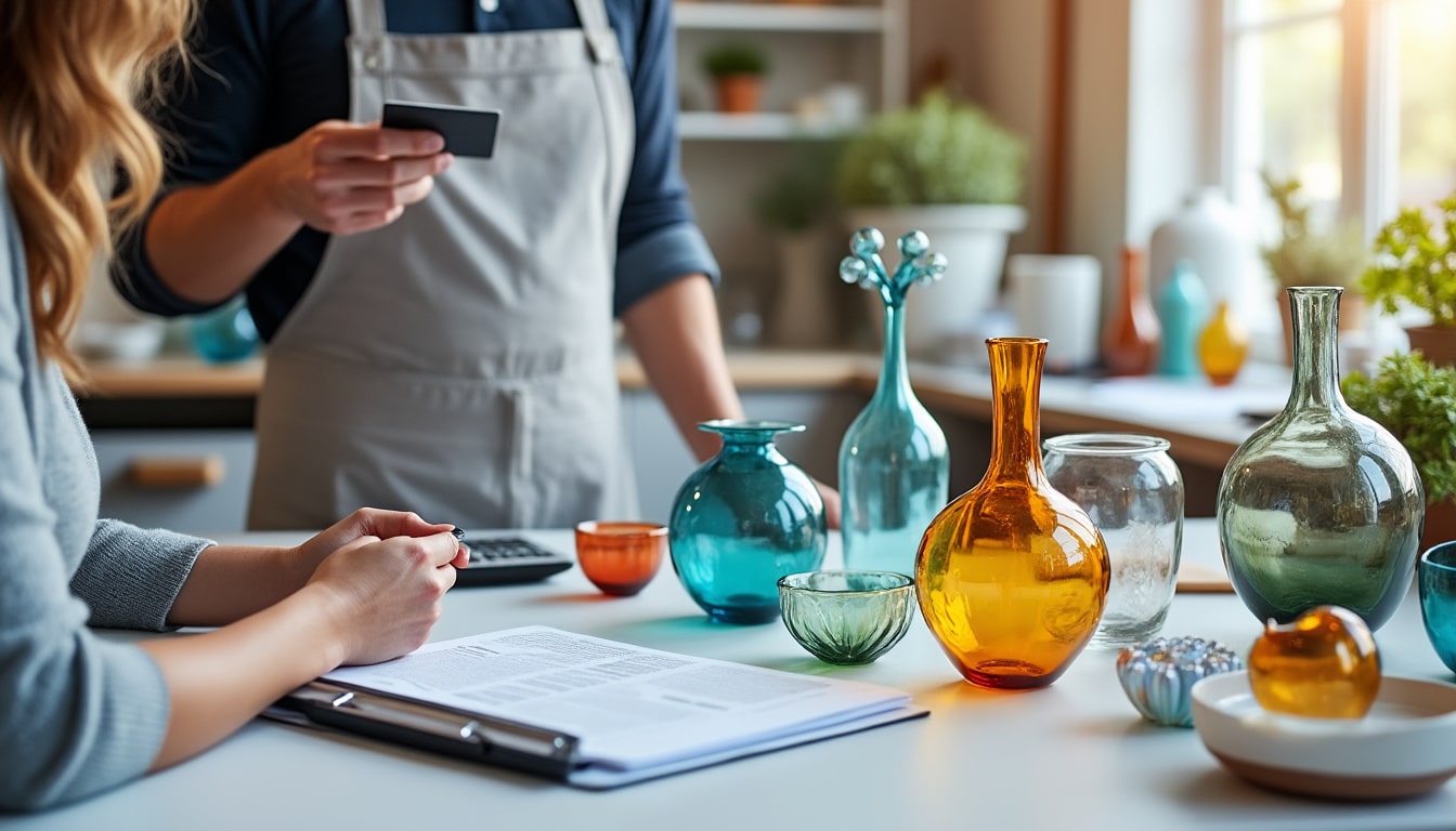 Vendre ses créations en verre : le cadre pour un artisan